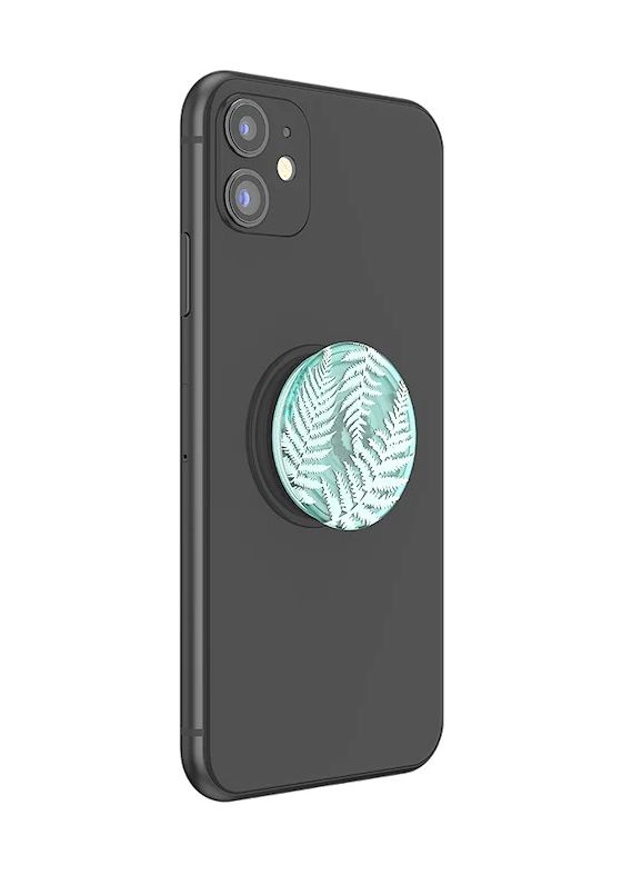 PopGrip PlantCore Fern Fingerring für Jede Marke (Durchscheinend, Mehrfarbig) 