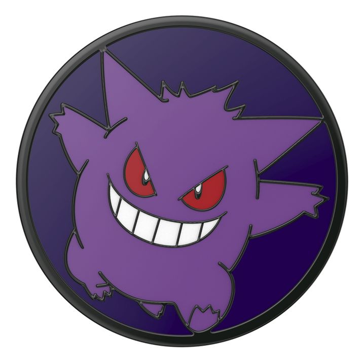 PopGrip  Pokémon - Enamel Glow-in-the-dark Gengar Fingerring für Universal  (Violett) 