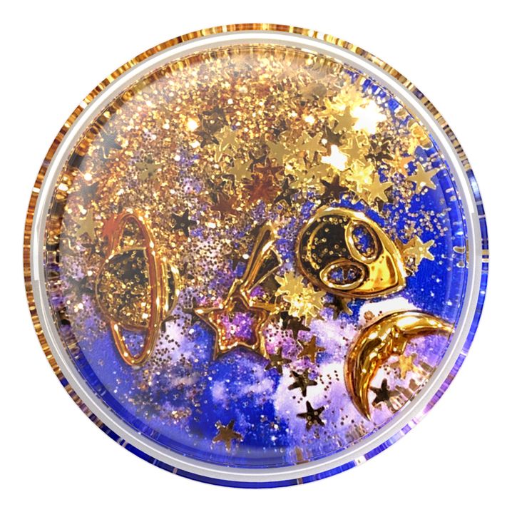 PopGrip Tidepool Cosmic Escape Fingerring für Universal (Blau, Gold, Violett, Weiß) 