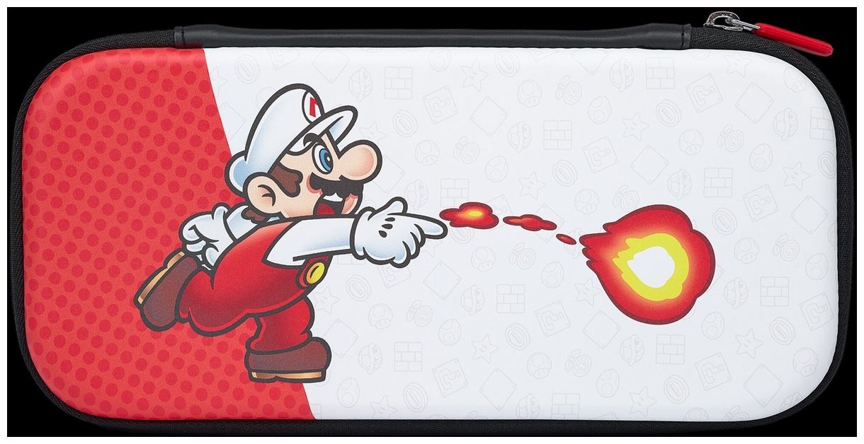 1526551-01 Slim Case for Nintendo Switch OLED Gaming-Controllergehäuse Nintendo Switch (Rot, Weiß) 