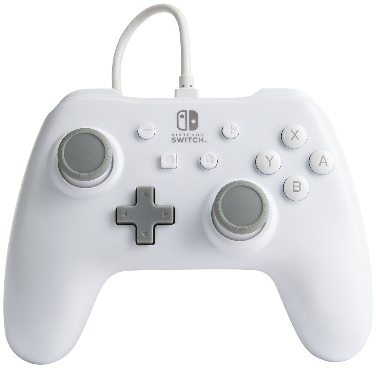 Wired Controller Analog Gamepad Nintendo Switch Kabelgebunden (Grau, Weiß) 