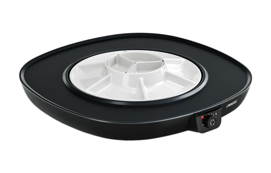 103260 Chef Pirouette 1 Zone(n) 1100 W mit 450 x 450 mm Fläche  (Schwarz, Weiß) 