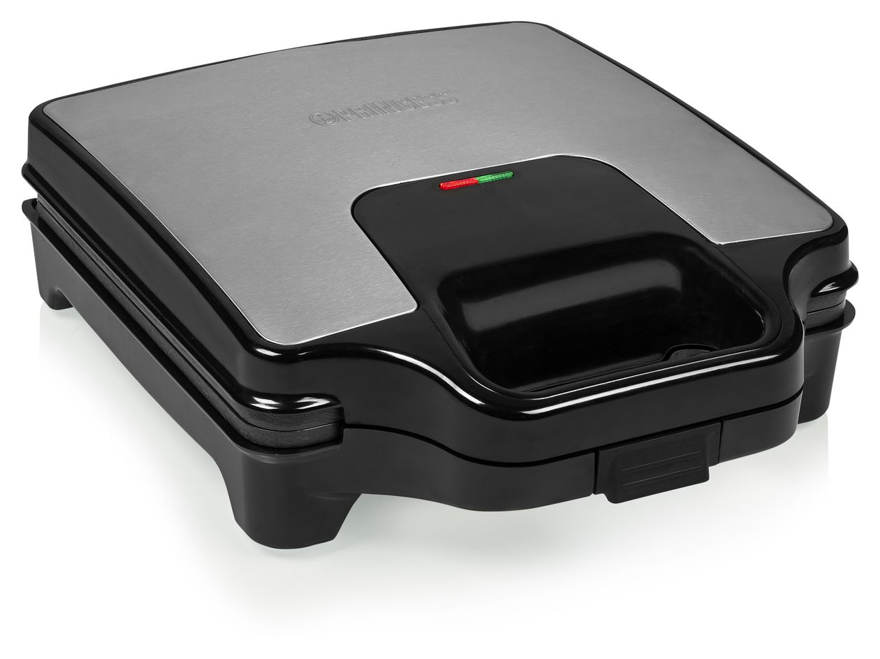 127006 Supreme XXL Sandwichmaker 1600 W für 4 Sandwiches  (Schwarz, Edelstahl) 