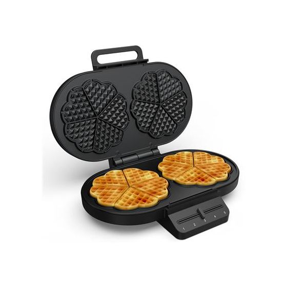 132384 Waffeleisen Herz (Form) für 10 Waffel(n) 1200 W 