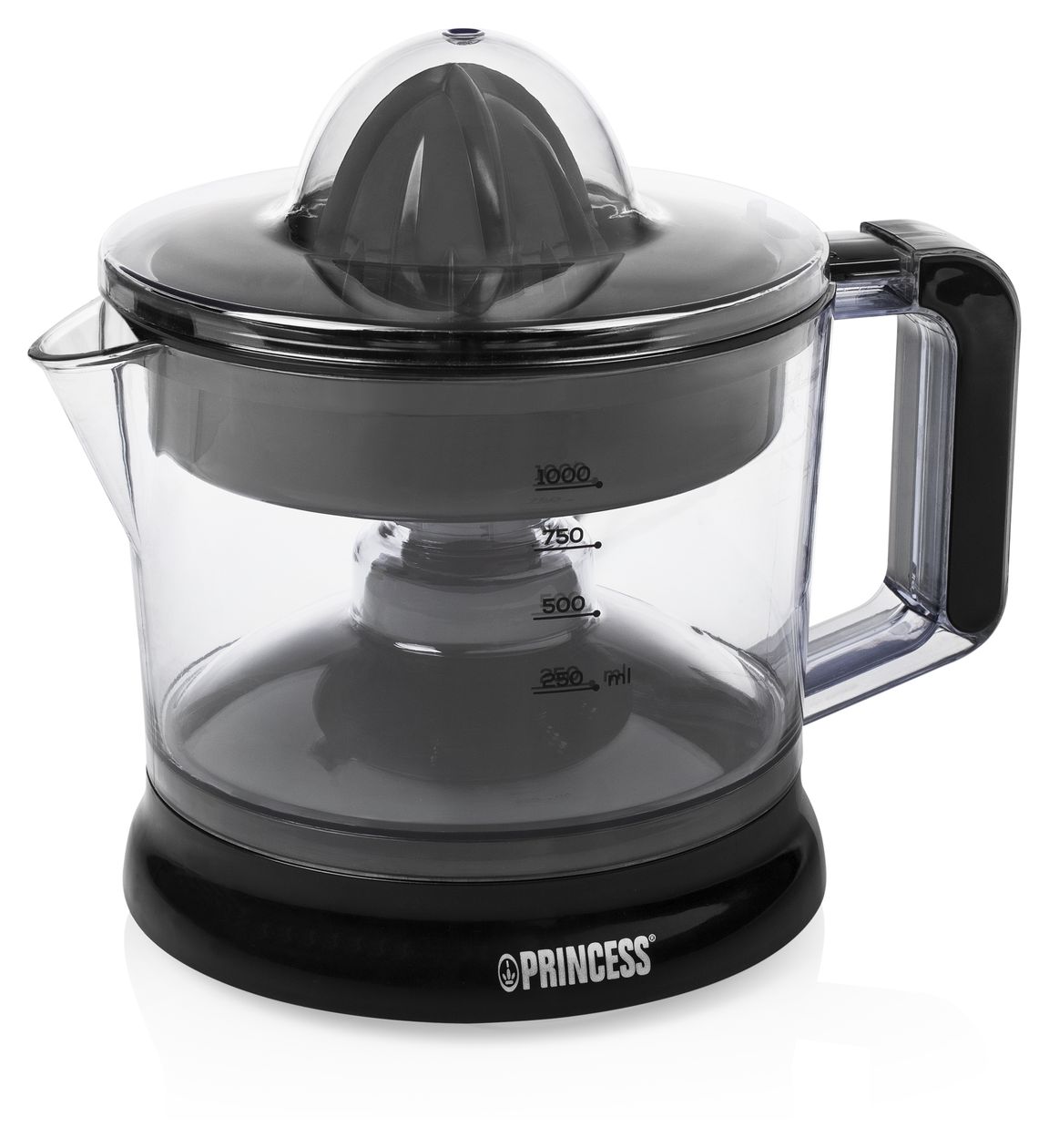 201004 Classic Zitruspresse 25 W (Schwarz, Transparent) 