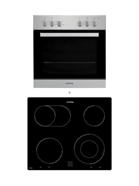 SET PV500B2 Herdset normal AutoClean Hydrolytisch mit 60 cm Glaskeramik Kochfeld 