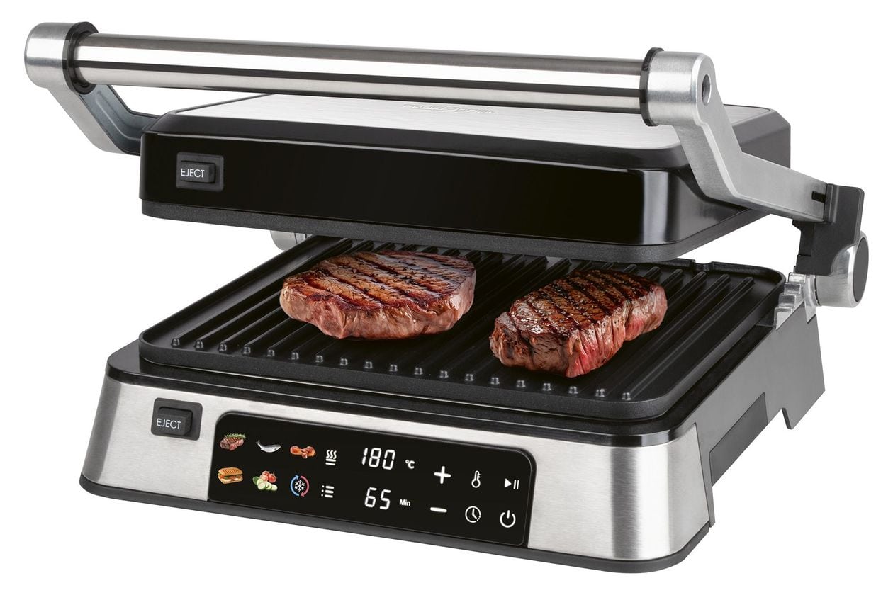 PC-KG1346 Kontaktgrill 2 Zone(n) 2000 W mit 290 x 260 mm Fläche  (Edelstahl, Schwarz) 