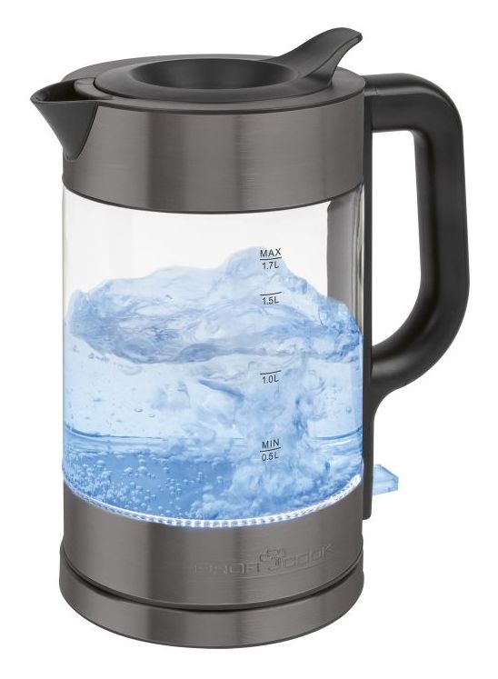 PC-WKS1322G 1,7 l Wasserkocher 2200 W (Schwarz, Transparent) 