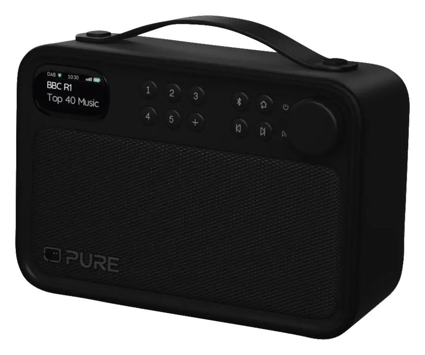 Bloom Bluetooth DAB, FM Radio Tragbar IPX5  (Schwarz) 