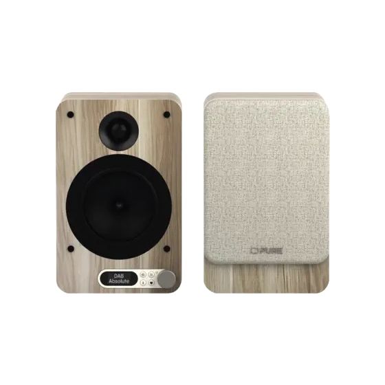 Classic Active Heim-Audio-Mikrosystem DAB+, FM 80 W Bluetooth  (Weiß, Eiche) 