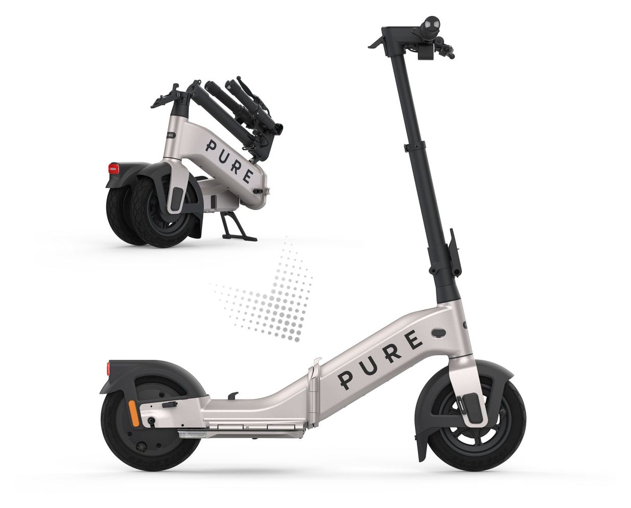 Advance Flex 924 W E-Scooter 9,5 Ah 52 km Reichweite 16,2 kg  (Grau) 