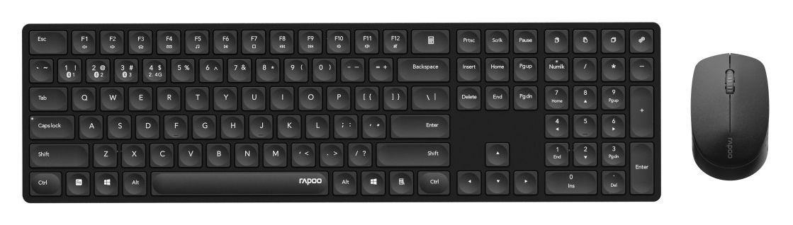 8020M Büro Tastatur (Schwarz) 