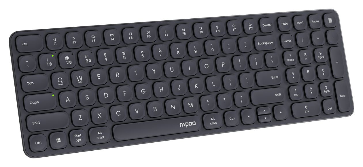E9310M Büro Tastatur RF Wireless + Bluetooth 2.4 GHz  (Schwarz) 