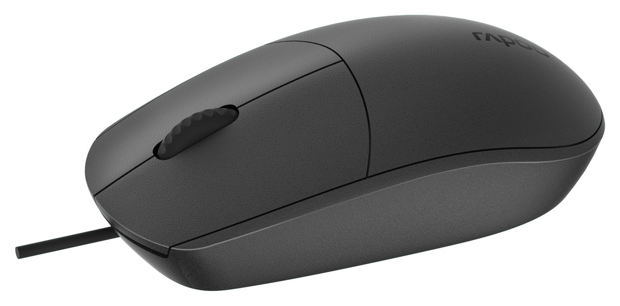 N100-BK 1600 DPI Büro Maus Optisch  (Schwarz) 