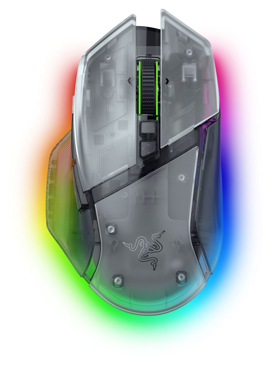 Basilisk V3 Pro 35000 DPI Gaming Maus Optisch  (Weiß) 