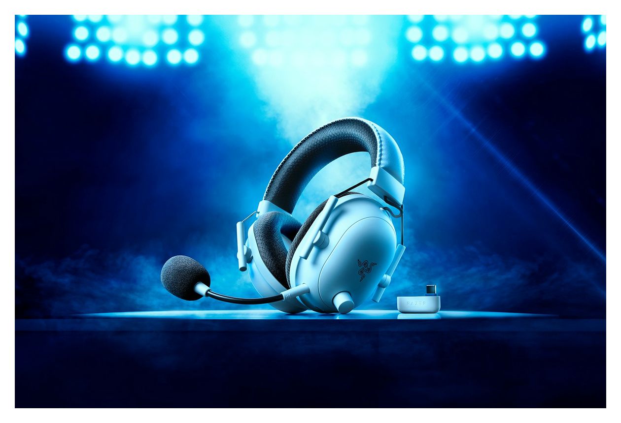 BlackShark V2 Pro for PlayStation Over Ear Bluetooth Kopfhörer kabellos 70 h Laufzeit USB Typ-C  (Weiß) 
