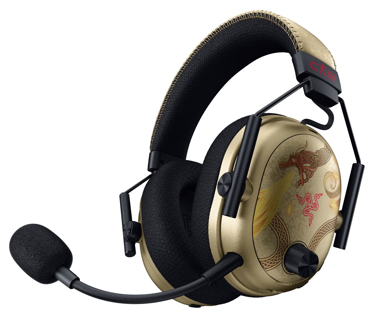 BlackShark V3 Pro Counter-Strike 2 Edition Over Ear Bluetooth Kopfhörer kabelgebunden&kabellos 70 h Laufzeit  (Schwarz) 