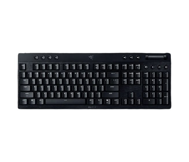 BlackWidow V4 Low-Profile HyperSpeed RGB-LED Gaming Tastatur USB + Bluetooth  (Schwarz) 