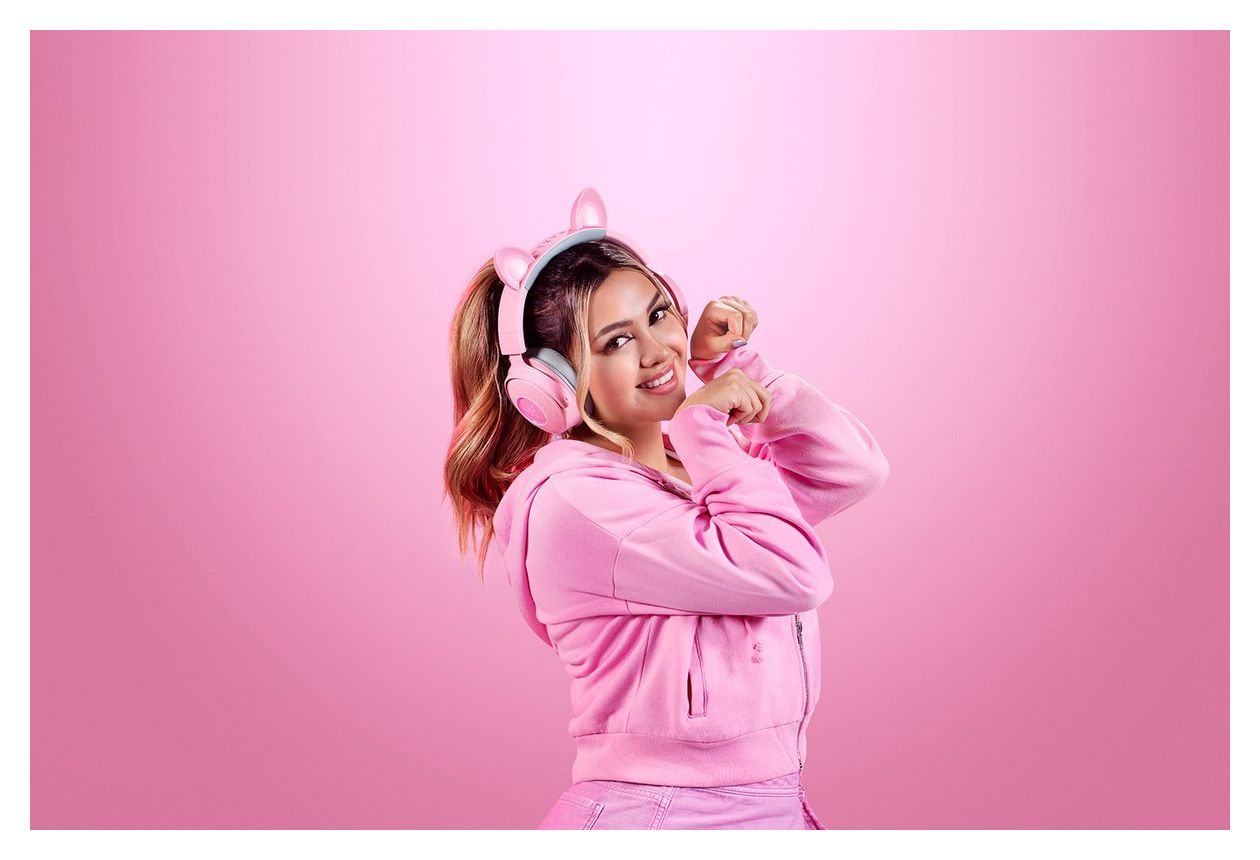Kraken Kitty V2 Pro Over Ear Kopfhörer Kabelgebunden USB Typ-A  (Pink) 