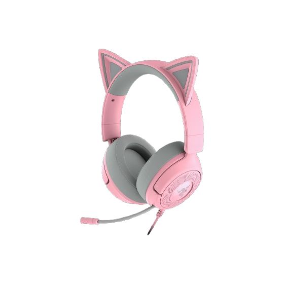 Kraken Kitty V3 X Over Ear Kopfhörer Kabelgebunden  (Pink) 