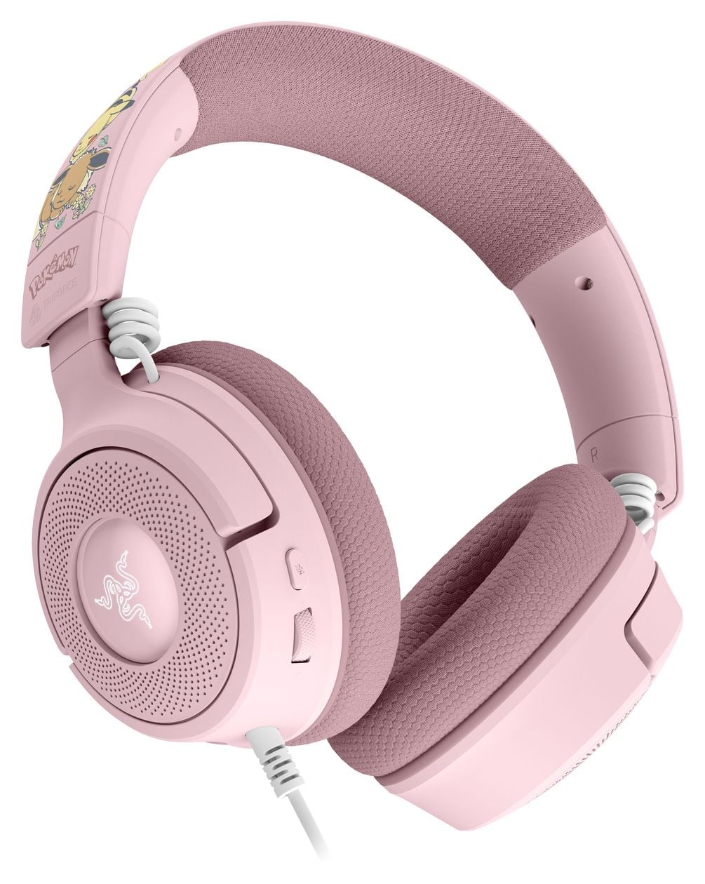 Kraken V4X Pikachu & Eevee Edition Ohraufliegender Kopfhörer kabelgebunden USB Type-C / USB Type-A  (Pink) 