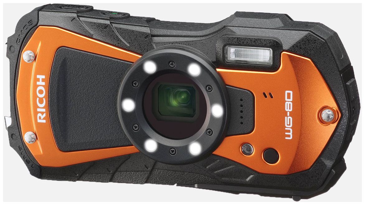 WG-80  Kompaktkamera 5x Opt. Zoom (Schwarz, Orange) 