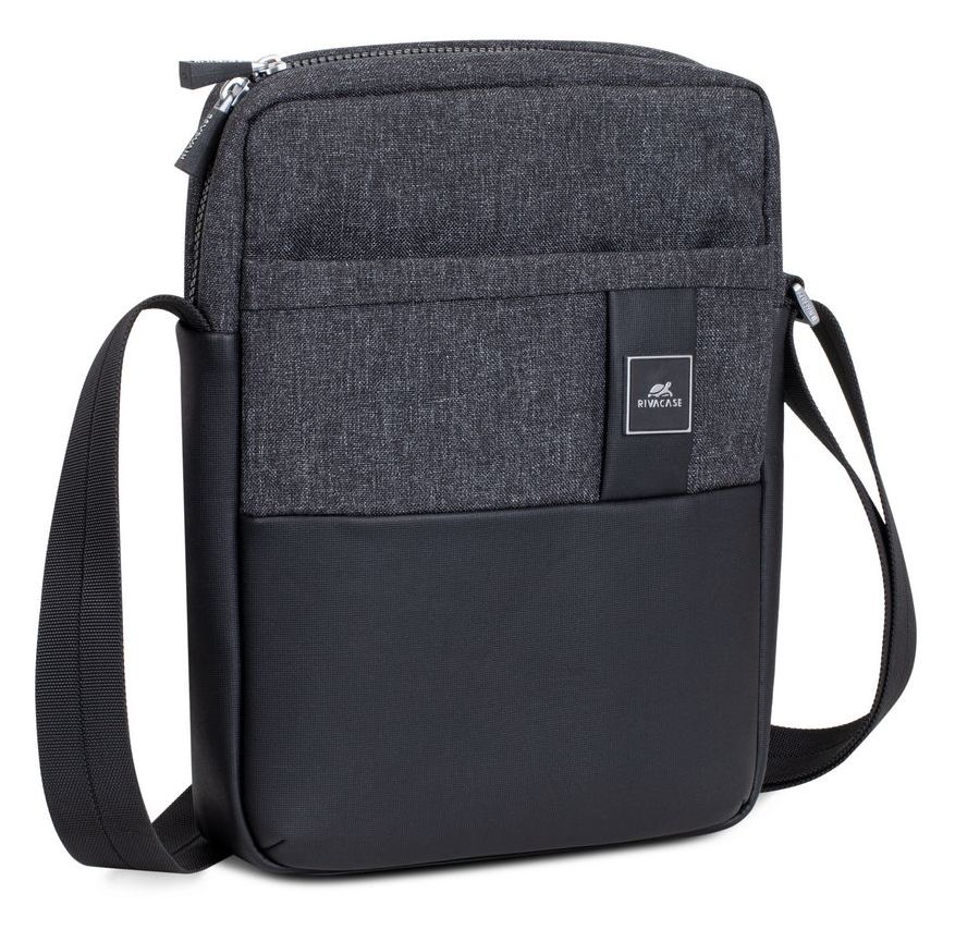 8811 Crossbody Tasche Messengerhülle aus Kunststoff für Jede Marke bis 27,9 cm (11") Staubresistent, Kratzresistent (Schwarz) 