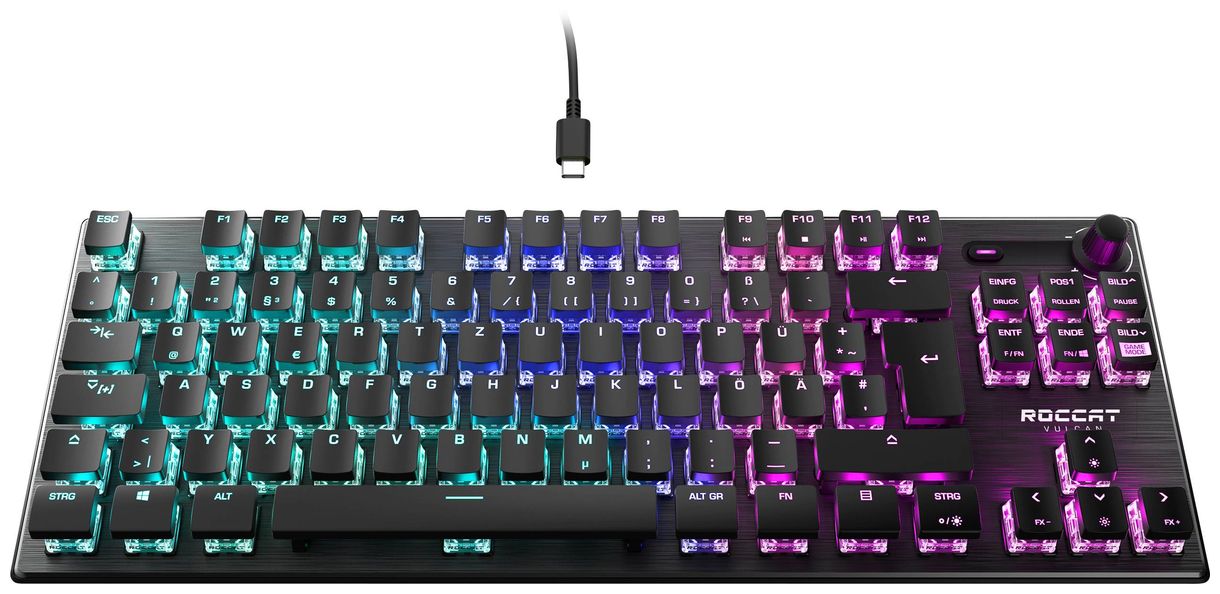 Vulcan TKL RGB-LED Gaming Tastatur (Schwarz) 