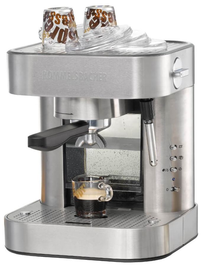 EKS2010 Siebträger Kaffeemaschine 19 bar 1275 W (Edelstahl) 