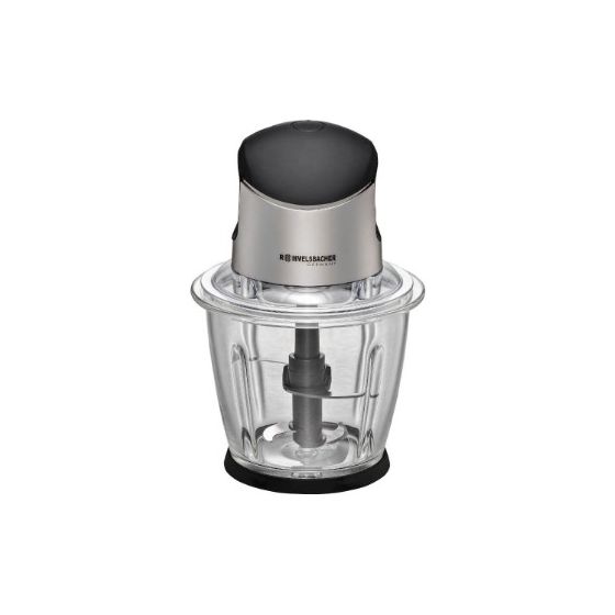 MZ500 Zerkleinerer 500 W 4 Klingen 1,5 l Glas Behälter  (Schwarz, Edelstahl) 