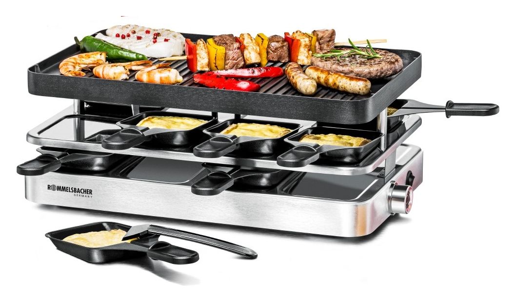 RC1400 Raclettegrill für 8 Personen 1200 W  (Edelstahl) 
