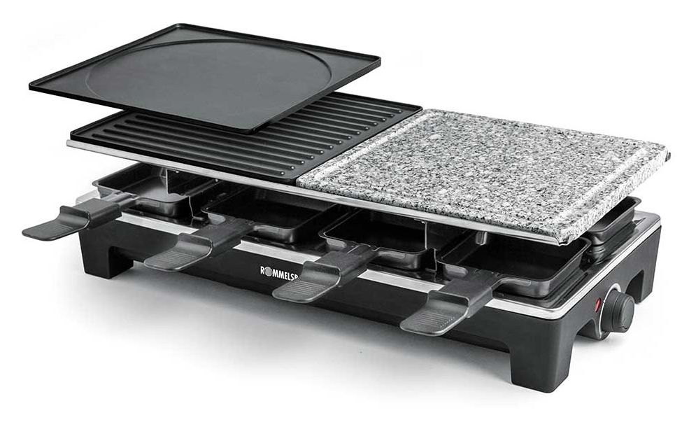 RCS1350 Raclettegrill für 8 Personen 1350 W  (Schwarz/Edelstahl) 