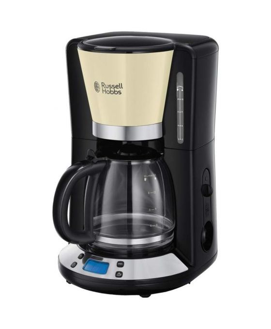 24033-56 Colours Plus+ 10 Tassen Filterkaffeemaschine 1,2 l (Schwarz, Cremefarben) 