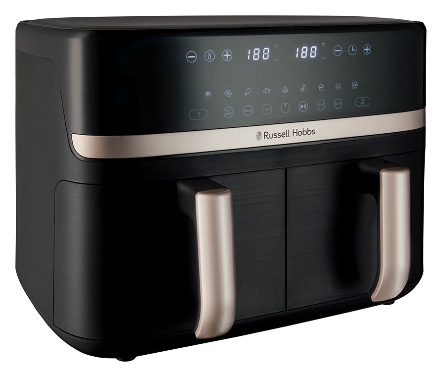 27680-56	SatisFry Dual Basket Doppel Heißluftfritteuse 9 l 2800 W  (Schwarz) 