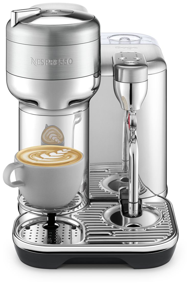the Vertuo Creatista Nespresso Kapselmaschine 2,0 l (Grau, Edelstahl) 