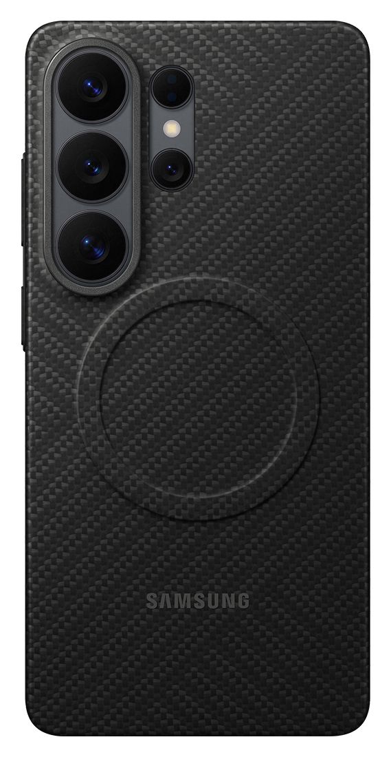 Carbon Magnet Case Cover für Galaxy S26 Ultra (Schwarz) 