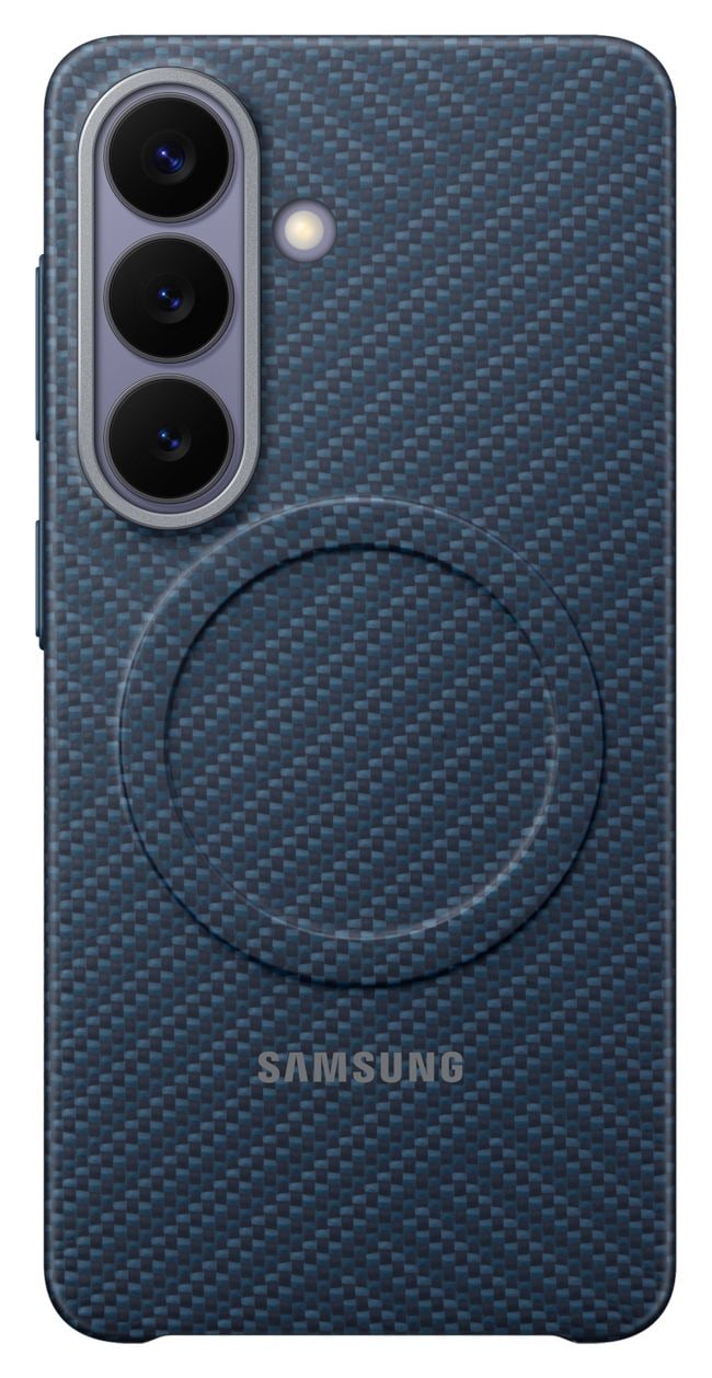 Carbon Magnet Case Cover für Galaxy S26 (Dunkelblau) 
