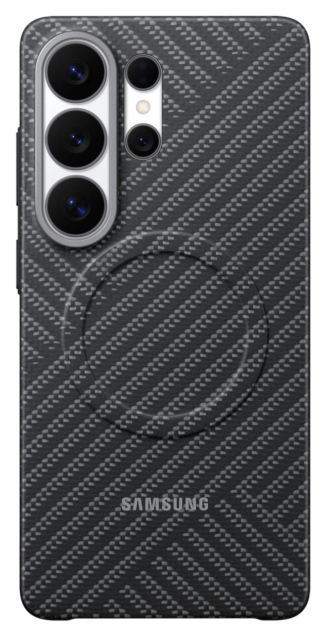 Carbon Magnet Case Cover für Samsung Galaxy S26 Ultra  (Dunkles Grau) 