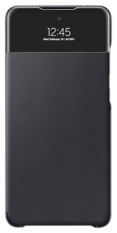 S View Wallet Cover Geldbörsenhülle für Samsung Galaxy A72 (Schwarz) 