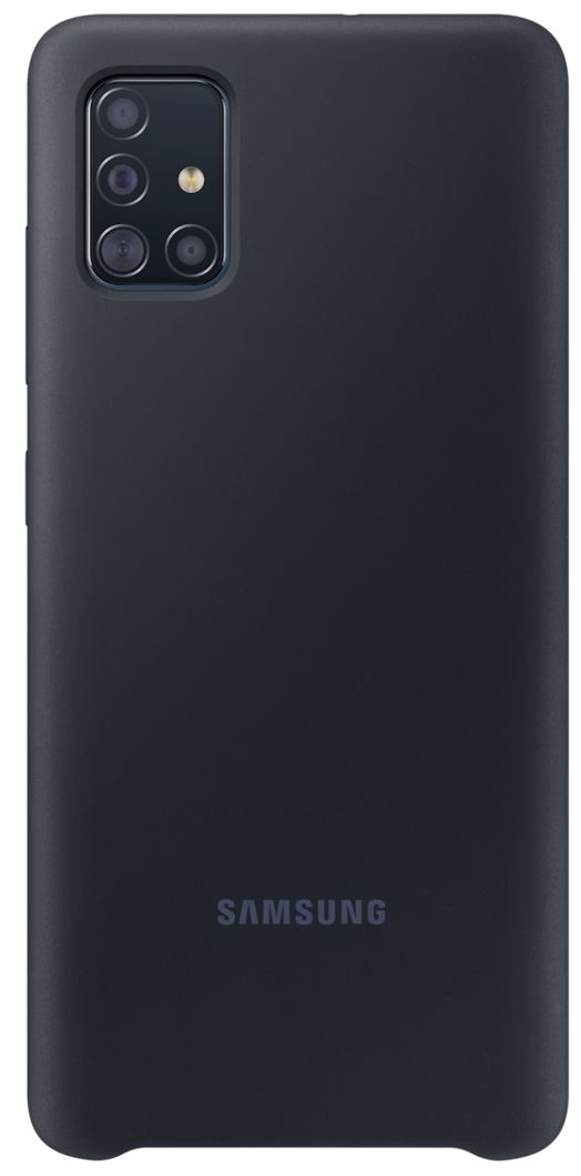 Silicone Case Cover für Samsung Galaxy A51 (Schwarz) 