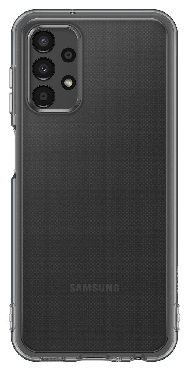 Soft Clear Cover Cover für Samsung Galaxy A13 (Schwarz) 