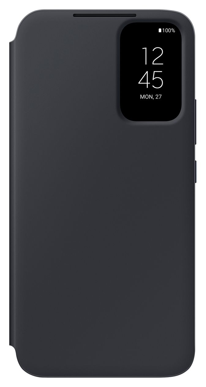 Smart View Wallet Case Geldbörsenhülle für Samsung Galaxy A34 (Schwarz) 