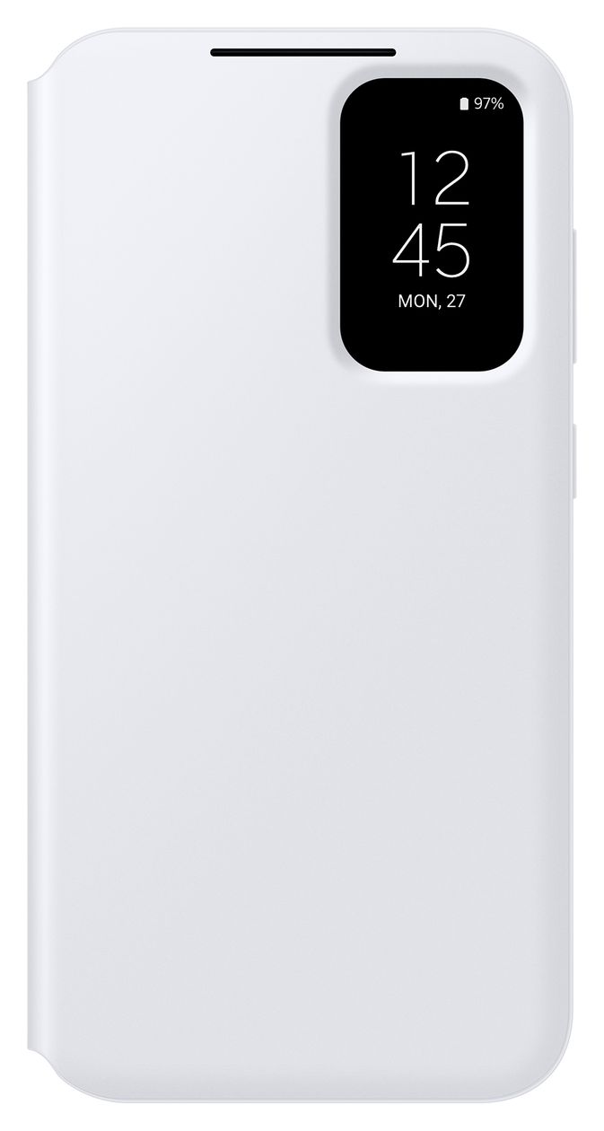 Smart View Wallet Case Geldbörsenhülle für Samsung Galaxy S23 FE (Weiß) 
