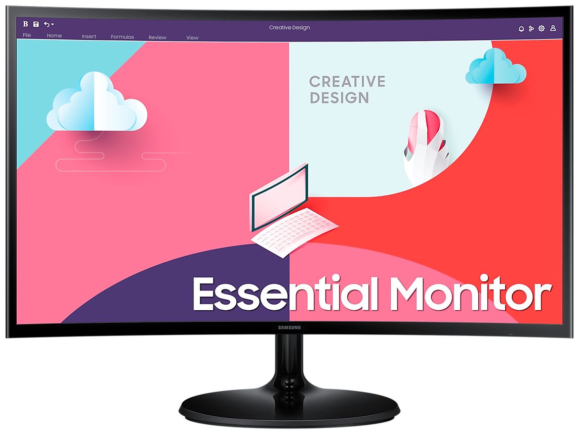 Essential Monitor S36C Full HD Monitor 68,6 cm (27 Zoll) EEK: E 16:9 4 ms 250 cd/m² (Schwarz) 
