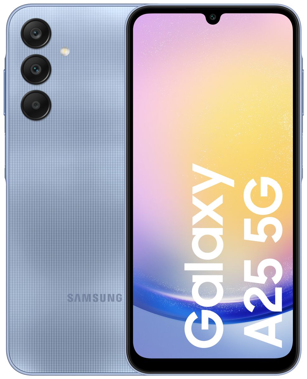 Galaxy A25 128 GB 5G Smartphone 16,5 cm (6.5 Zoll) 1,8 GHz Android 50 MP Dreifach Kamera Dual Sim (Blau) 