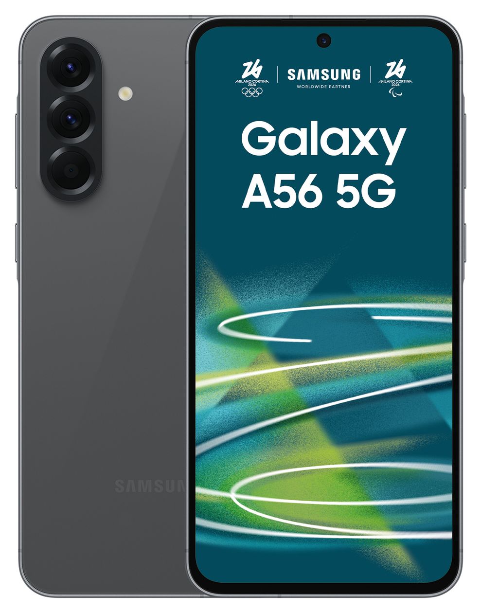 Galaxy A56 128 GB 5G Smartphone 17 cm (6.7 Zoll) Android 50 MP Dreifach Kamera Dual Sim WiFi 6 (Awesome Graphite) 