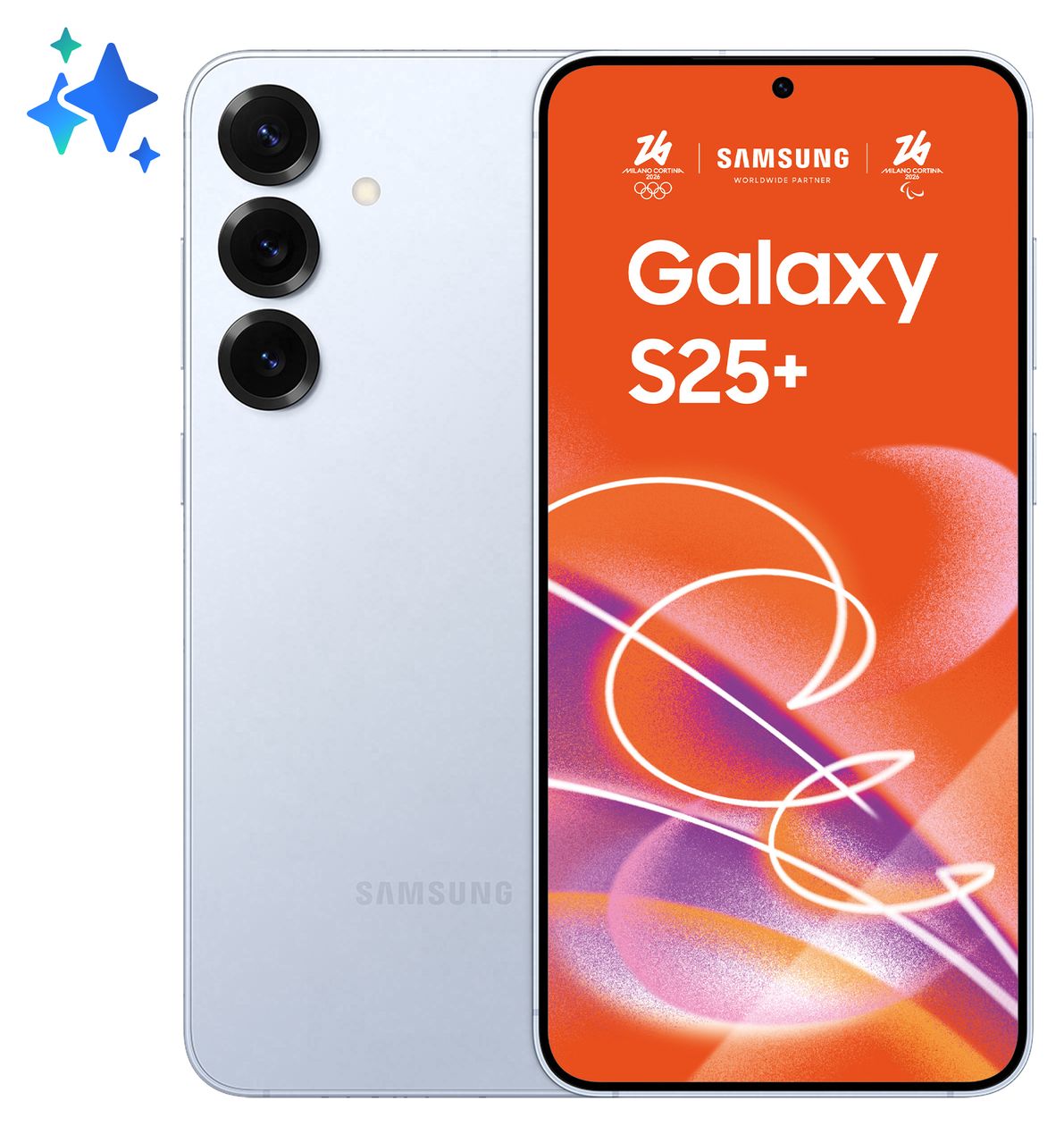 Galaxy S25+ 256 GB 5G Smartphone 17 cm (6.7 Zoll) Android 50 MP Dreifach Kamera Dual Sim WiFi 7 (Icyblue) 
