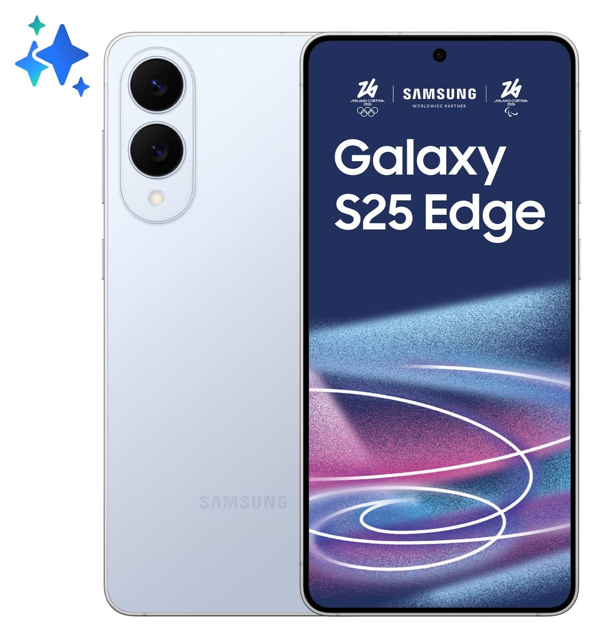 Galaxy S25 Edge 256 GB 5G Smartphone 17 cm (6.7 Zoll) Android 200 MP Dual Kamera Dual Sim WiFi 7 (Titanium Icyblue) 