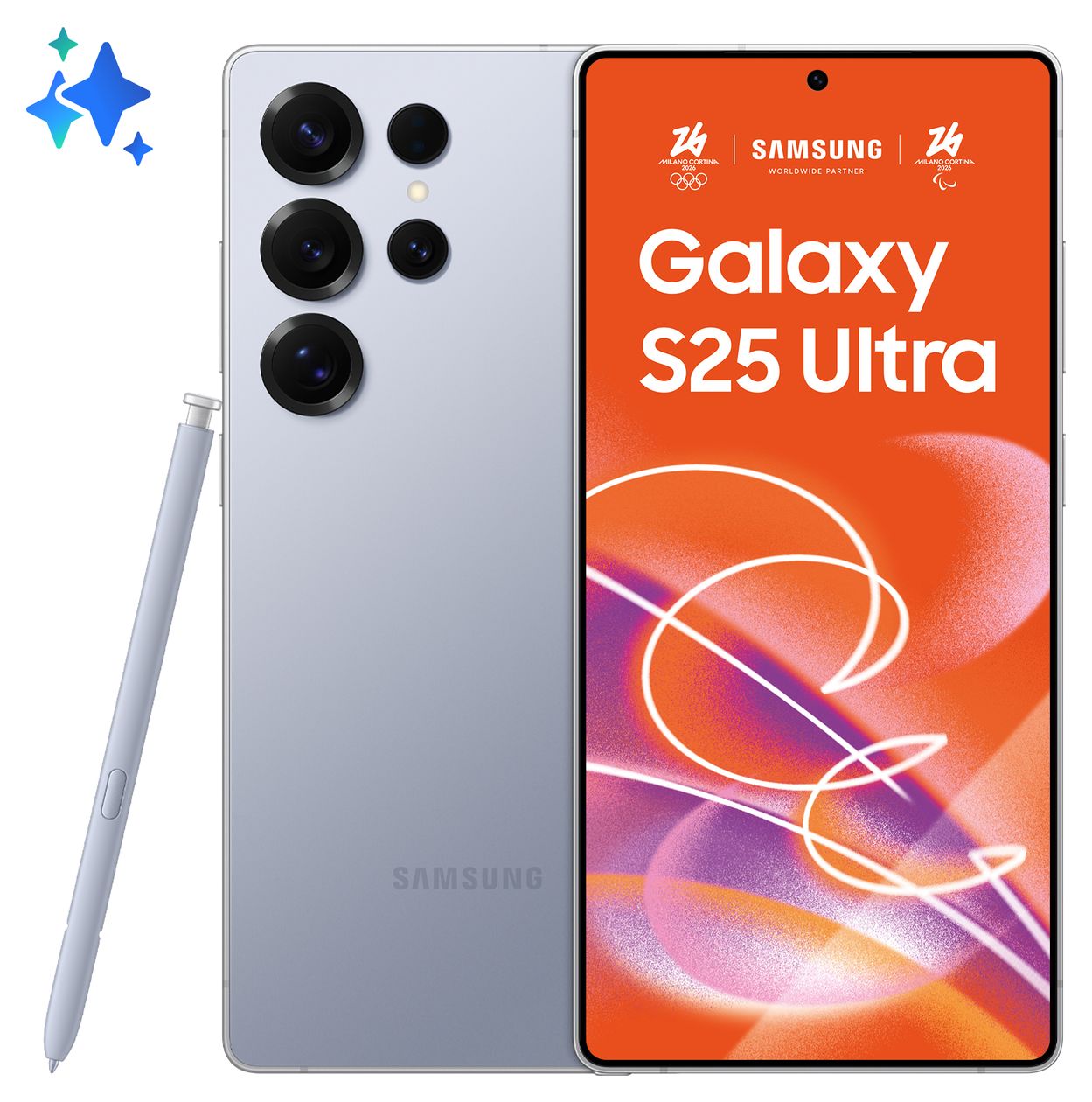 Galaxy S25 Ultra 256 GB 5G Smartphone 17,5 cm (6.9 Zoll) Android 200 MP Vierfach Kamera Dual Sim WiFi 7  (Blau, Silber) 