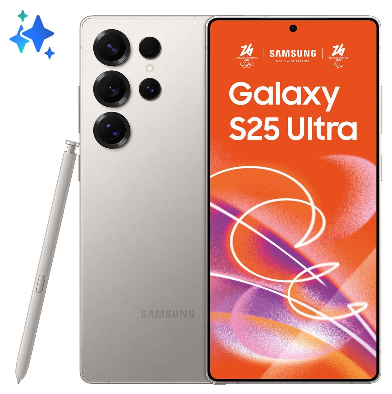 Galaxy S25 Ultra 512 GB 5G Smartphone 17,5 cm (6.9 Zoll) Android 200 MP Vierfach Kamera Dual Sim WiFi 7  (Grau, Titan) 